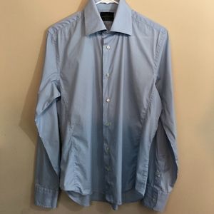 Zara Man Dress Shirt Long Sleeve Plain Soft